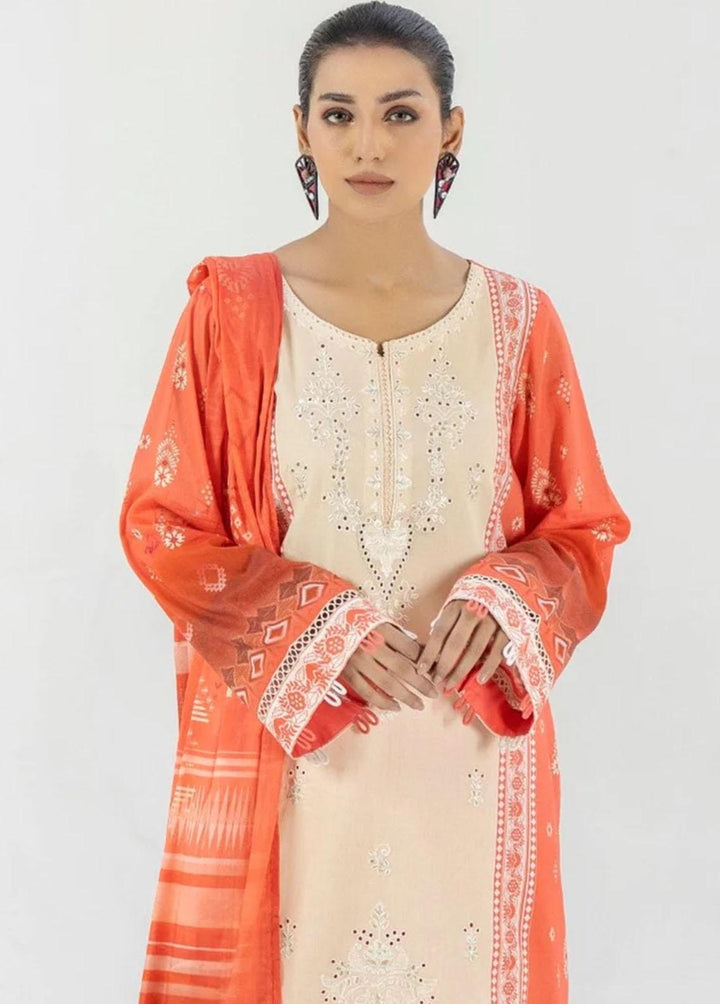 Mohagni Embroidered Lawn Suits Unstitched 2 Piece MED-04 - Luxury Collection