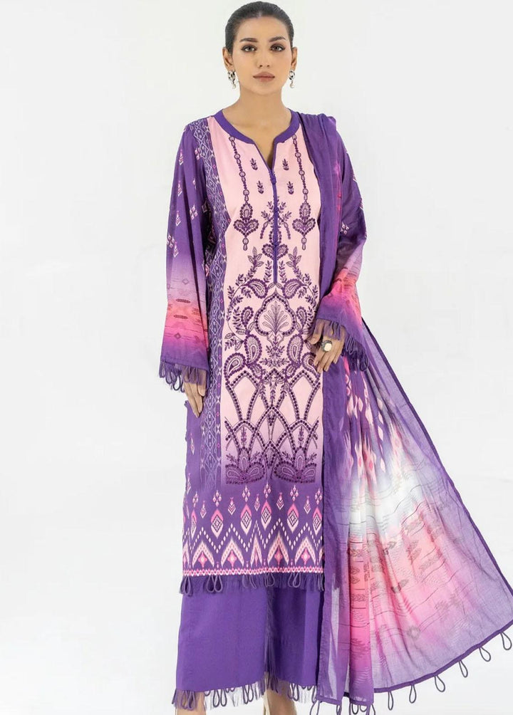 Mohagni Embroidered Lawn Suits Unstitched 3 Piece MED-08 - Luxury Collection