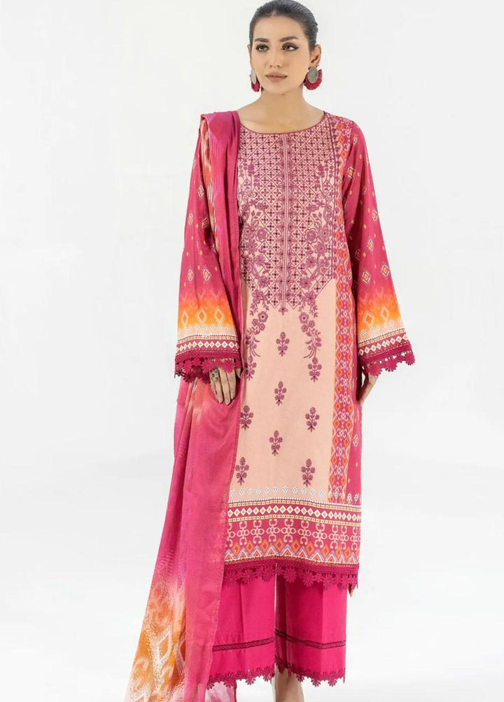 Mohagni Embroidered Lawn Suits Unstitched 3 Piece MED-09 - Luxury Collection