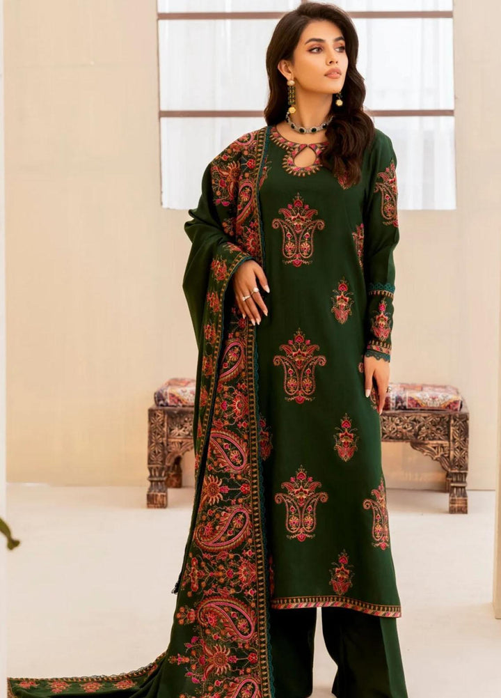Mohagni Embroidered Dhanak Suits Unstitched 3 Piece MWS-04 - Winter Collection