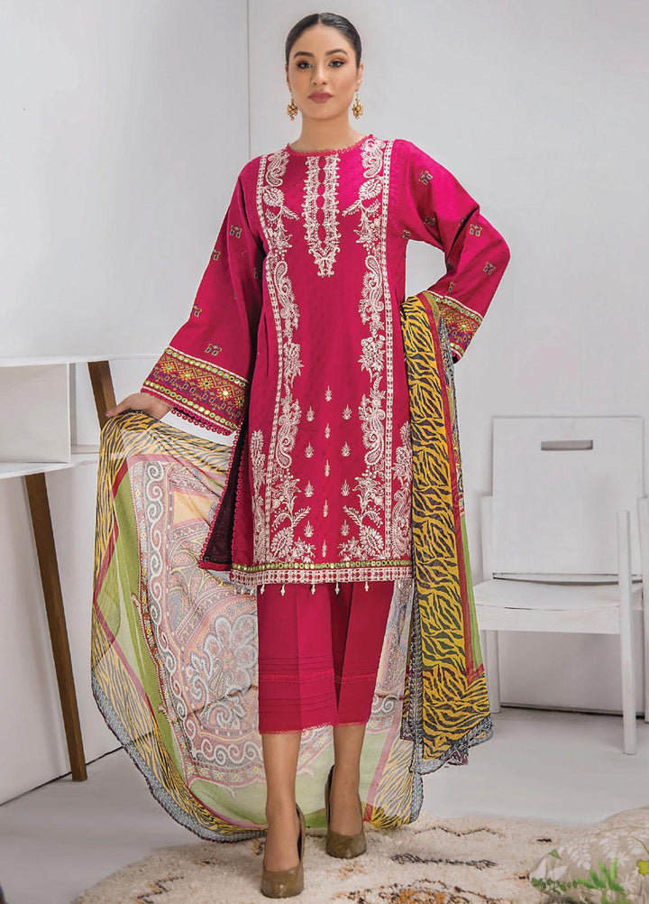 Mohini By Humdum Embroidered Lawn Suits Unstitched 3 Piece HD23M D-08 - Summer Collection