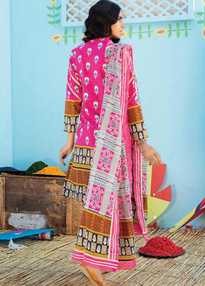 Monsoon Chunri by Al Zohaib Printed Lawn Suits Unstitched 3 Piece AZ21MC 3-C - Summer Collection