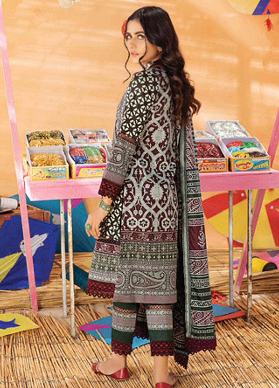 Monsoon Chunri by Al Zohaib Printed Lawn Suits Unstitched 3 Piece AZ21MC 4-A - Summer Collection