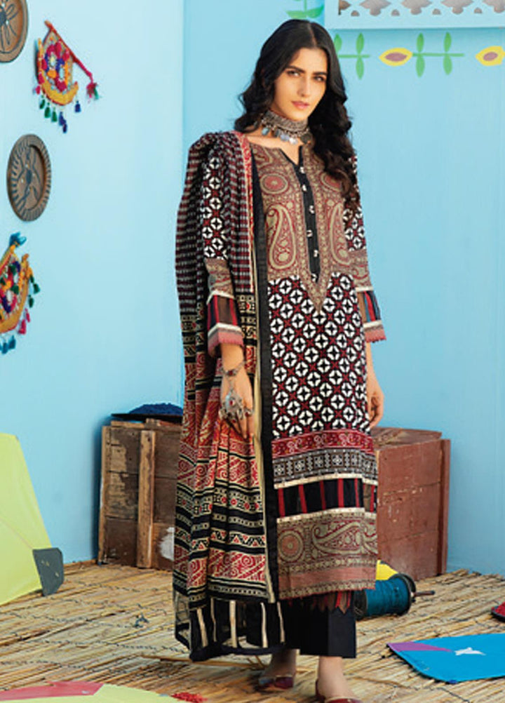 Monsoon Chunri by Al Zohaib Printed Lawn Suits Unstitched 3 Piece AZ21MC 4-C - Summer Collection