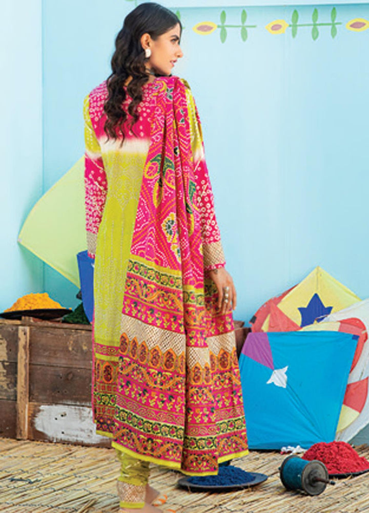 Monsoon Chunri by Al Zohaib Printed Lawn Suits Unstitched 3 Piece AZ21MC 6-C - Summer Collection