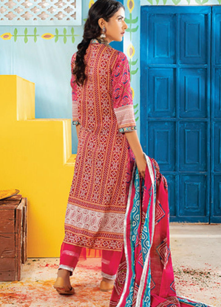 Monsoon Chunri by Al Zohaib Printed Lawn Suits Unstitched 3 Piece AZ21MC 9-B - Summer Collection