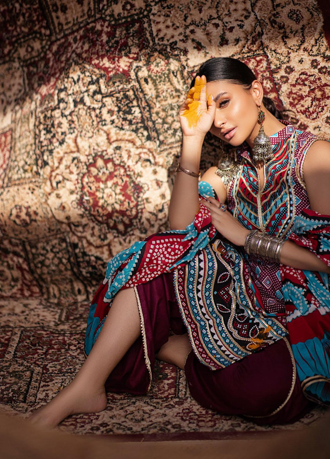 Monsoon by Al Zohaib Printed Lawn Suits Unstitched 3 Piece AZ22CH 01-A - Summer Collection