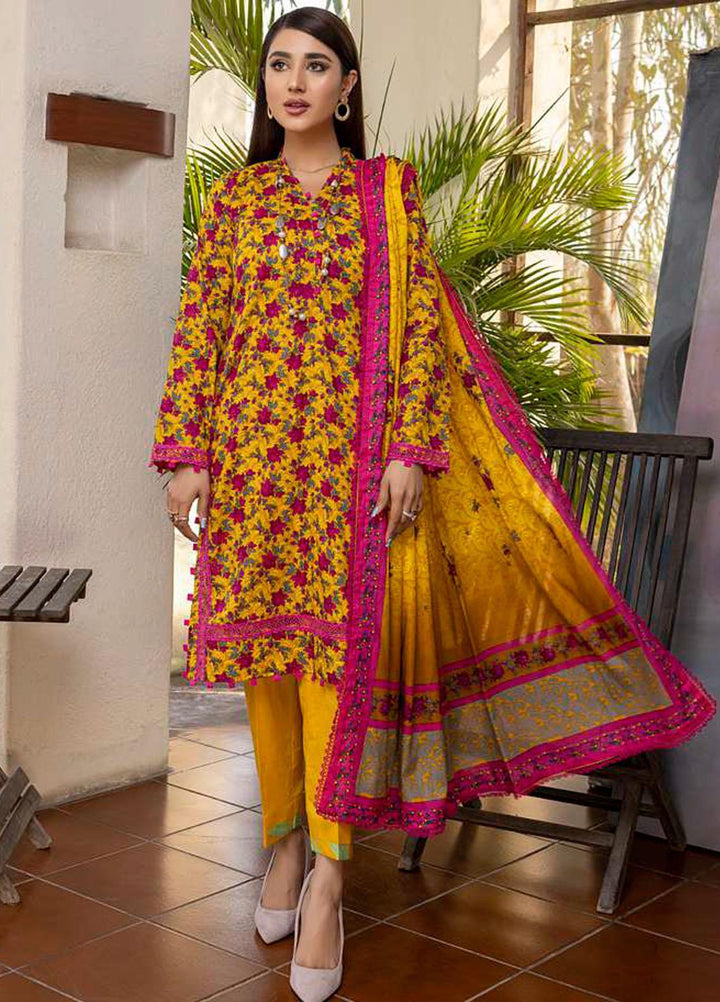 Monsoon Bahar By Al Zohaib Printed Lawn Suits Unstitched 3 Piece AZ22MB 2C - Spring / Summer Collection