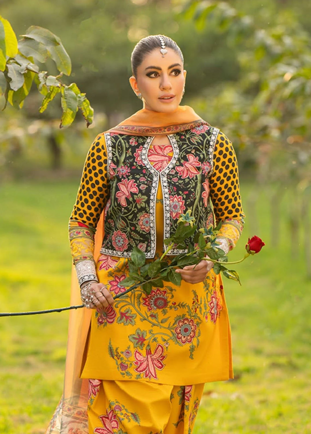 Moonstruck by Nosheen Khalid Pret Embroidered Lawn 3 Piece Suit Golden Hour