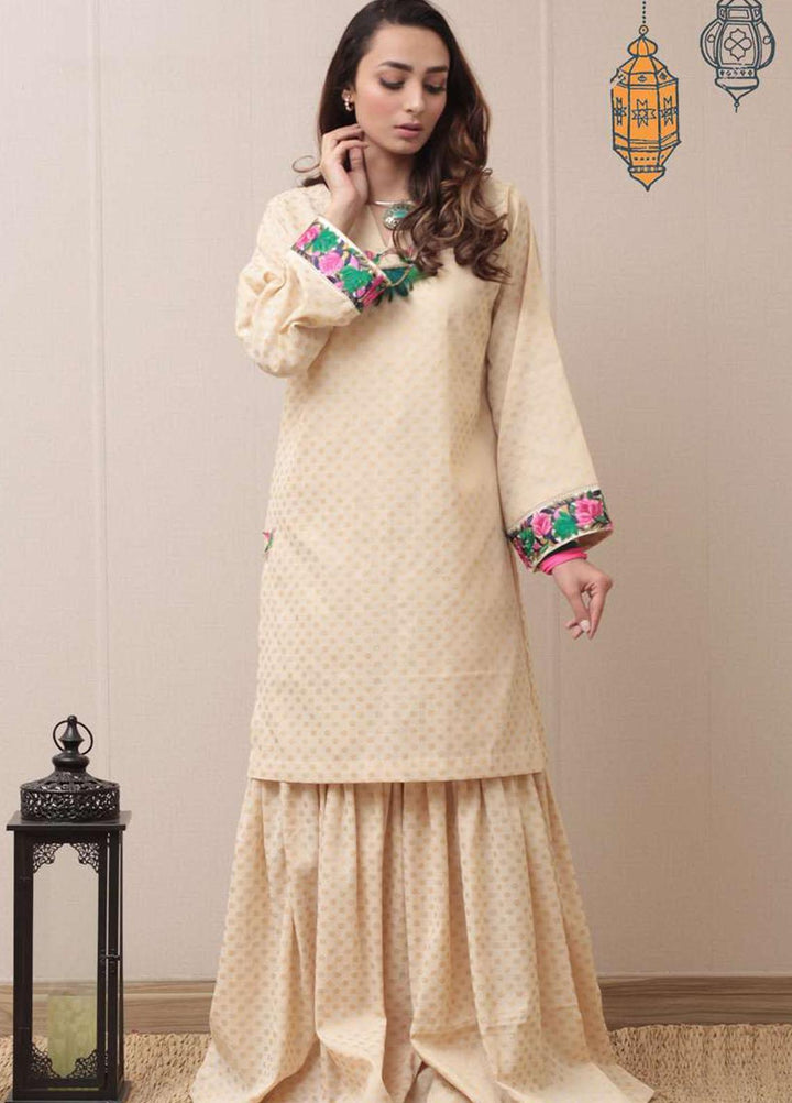 Mor to Go Embroidered Jacquard Stitched Kurtis Satria