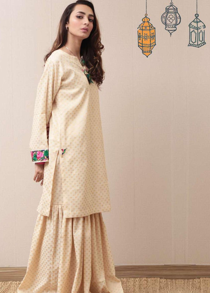 Mor to Go Embroidered Jacquard Stitched Kurtis Satria