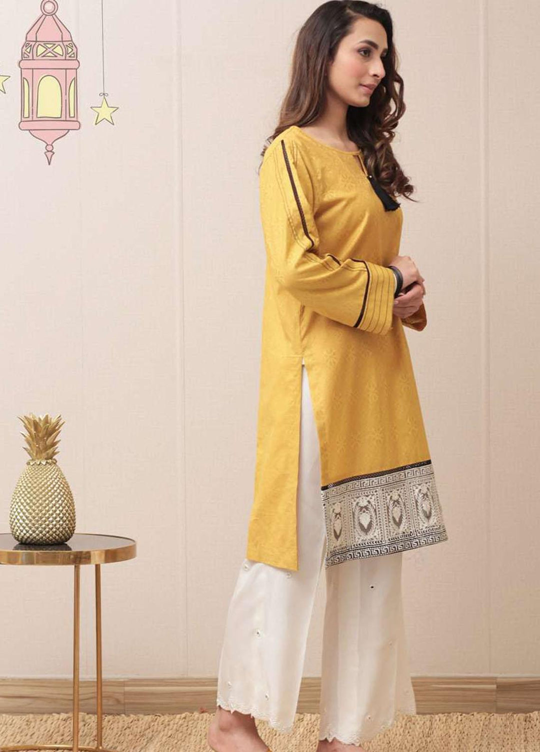 Mor to Go Embroidered Lawn Stitched Kurtis Zehra