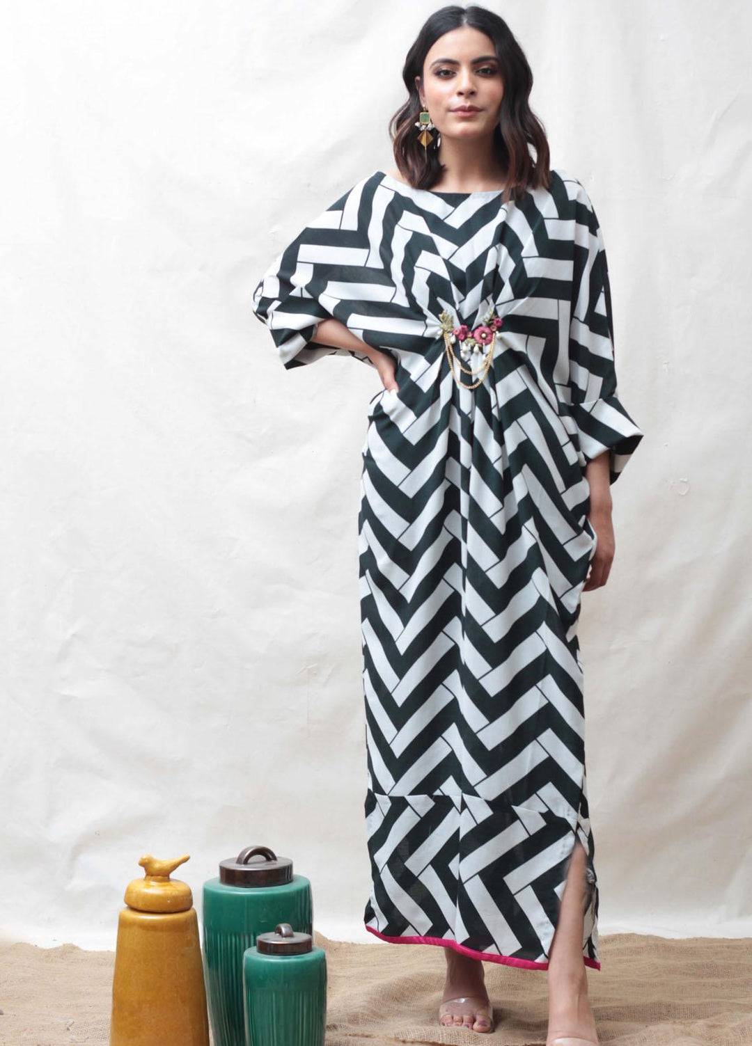 Mor to Go Pret  Lawn Kaftan Raaya