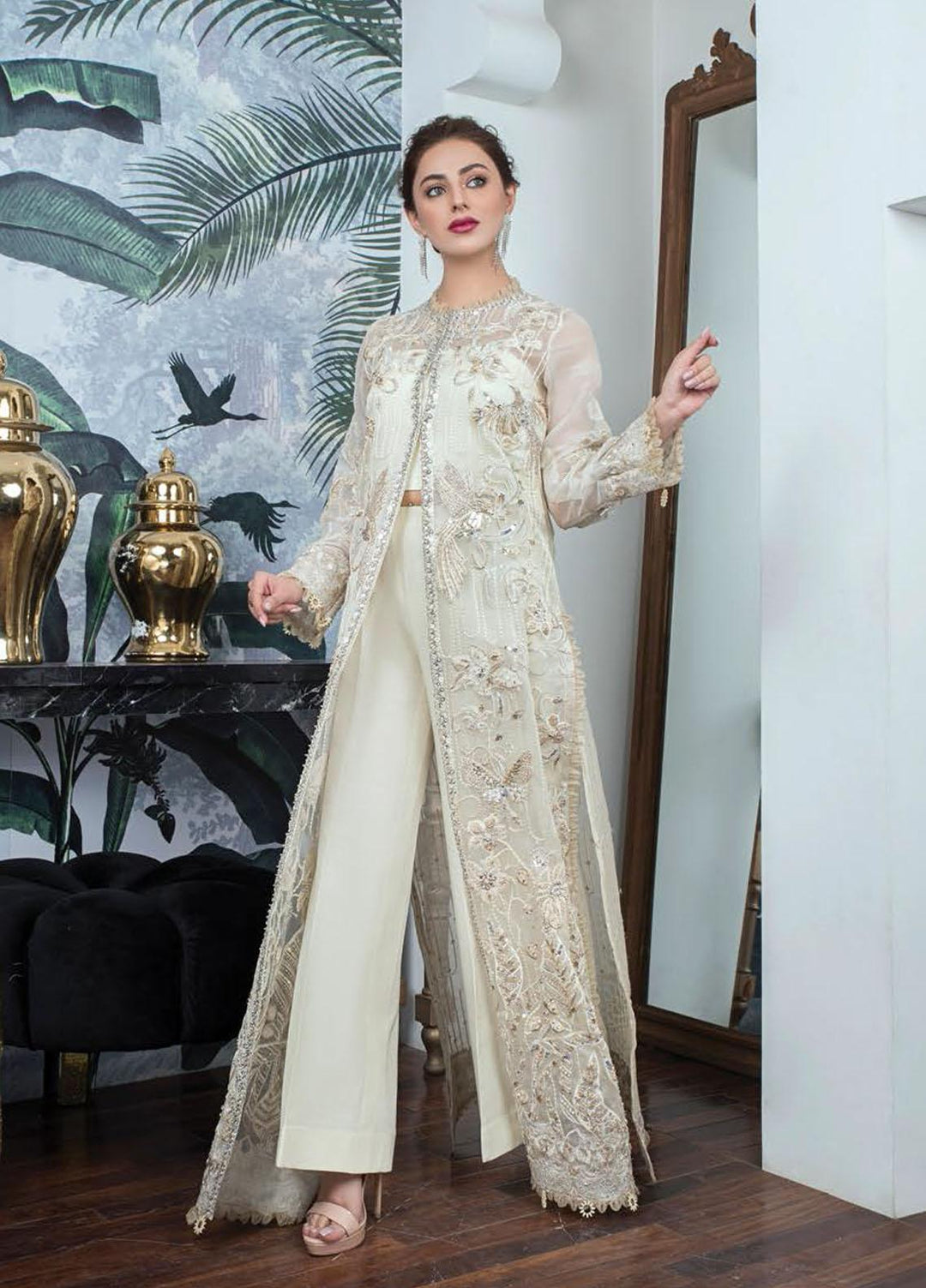 Maira Zunnorain Formal Pret  Organza 3 Piece Suit MRZ22MP MZF.06 MOTI
