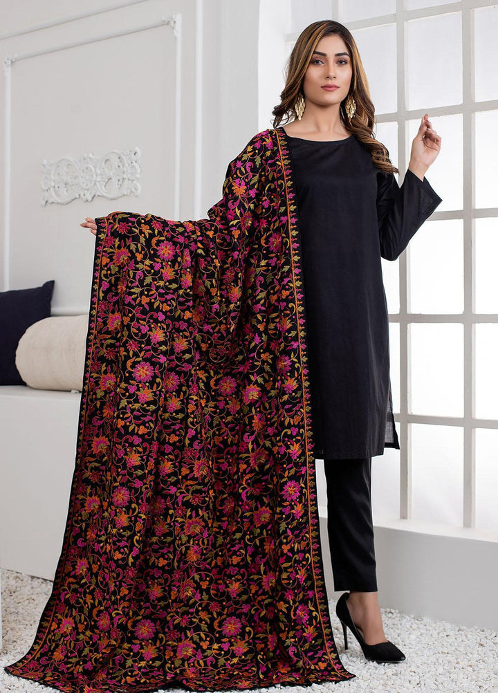 Mosaic Embroidered   Shawl MS21LS MS-01 - Luxury Shawls