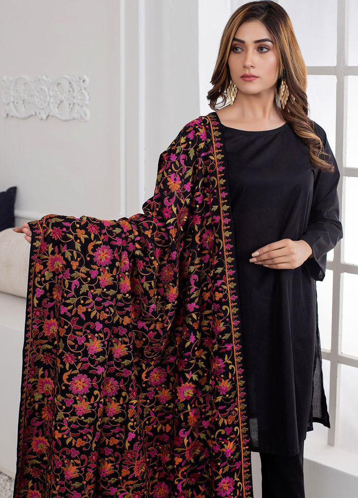 Mosaic Embroidered   Shawl MS21LS MS-01 - Luxury Shawls