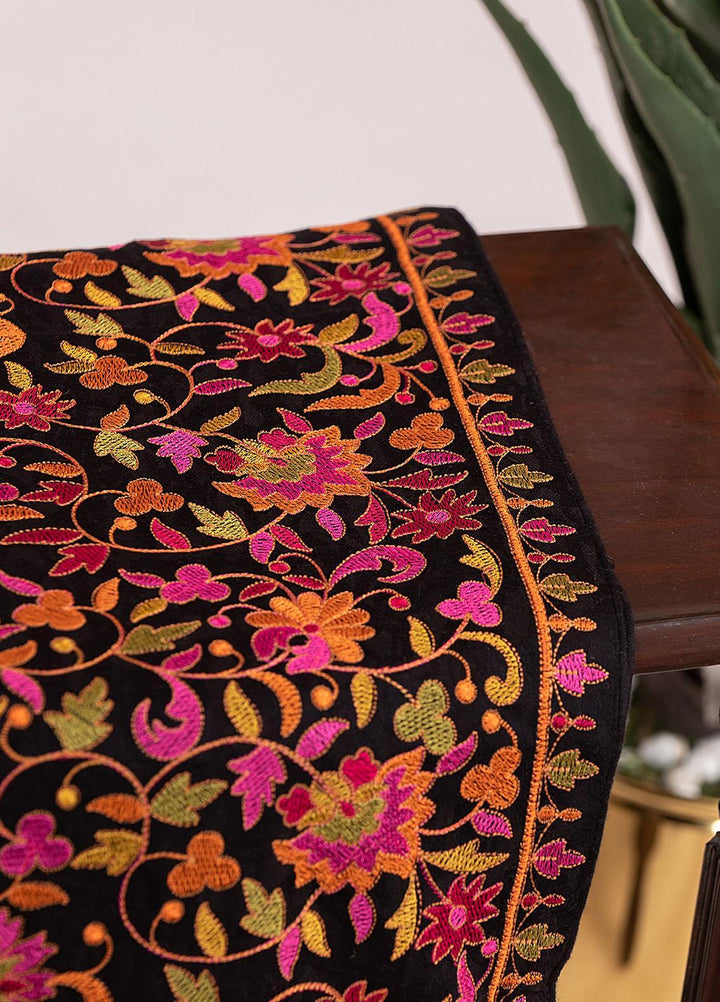 Mosaic Embroidered   Shawl MS21LS MS-01 - Luxury Shawls