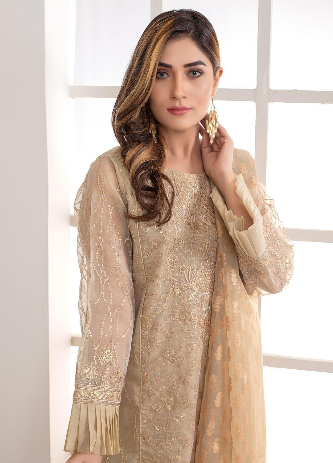 Mosaic Pret Luxury Organza 3 Piece MS21L JASMIN