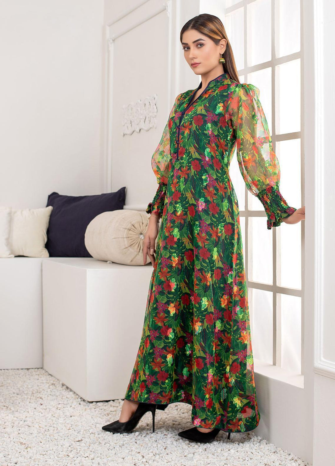 Mosaic Pret Luxury Organza 2 Piece MS21L ROYAL FLORAL