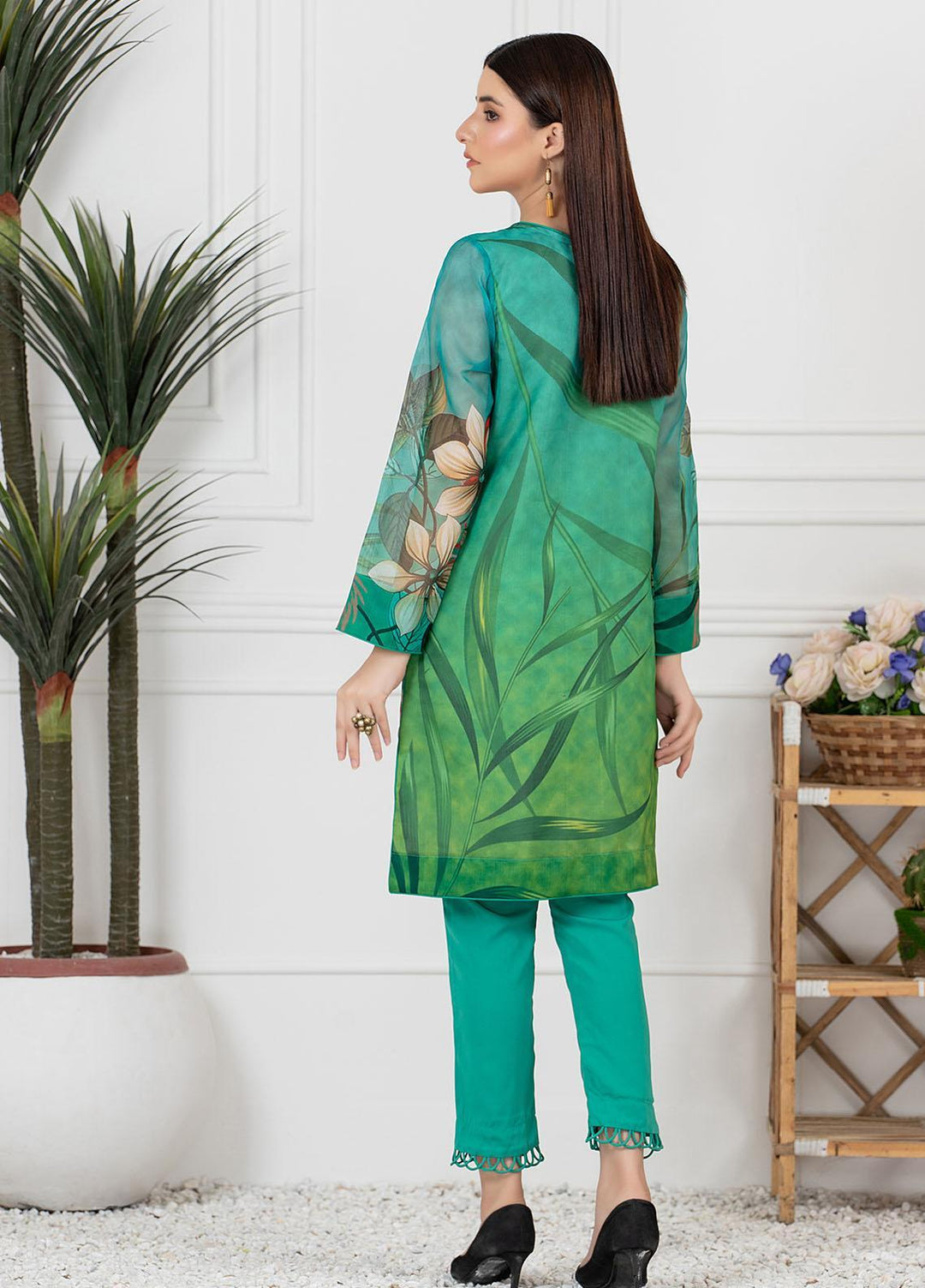 Mosaic Casual Pret  Organza 2 Piece SEASHORE