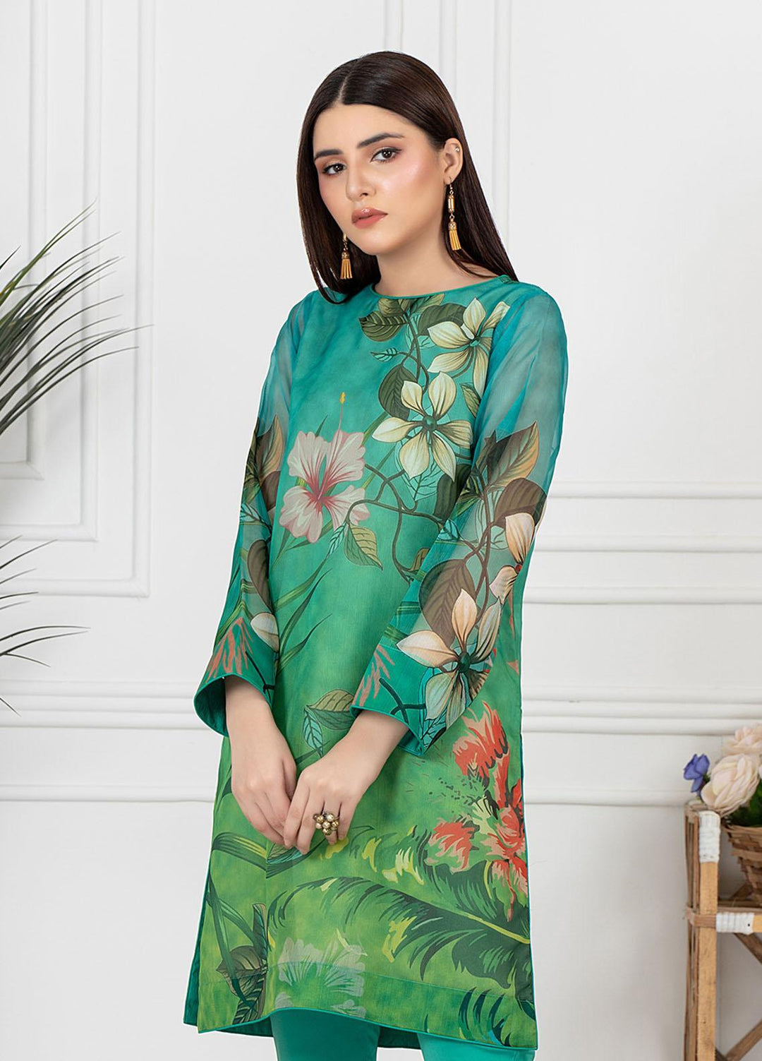 Mosaic Casual Pret  Organza 2 Piece SEASHORE
