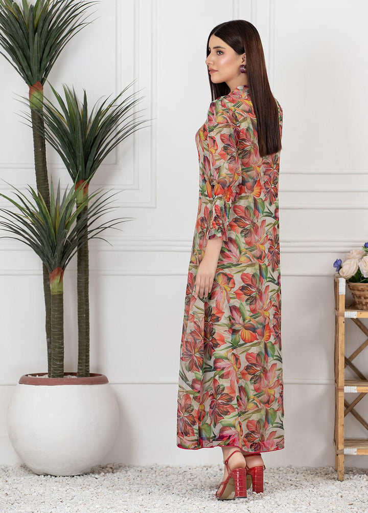 Mosaic Casual Pret  Organza 2 Piece MULTI