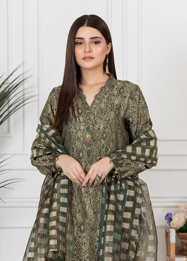 Mosaic Casual Pret  Cotton Jacquard 3 Piece BANARSI