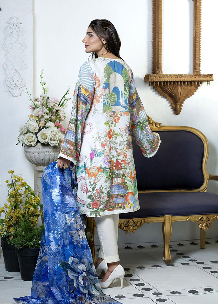 Mosaic Ready to Wear Printed Cotton 3 Piece Suit MS22RWP 111042 BUILDING BLOCKS