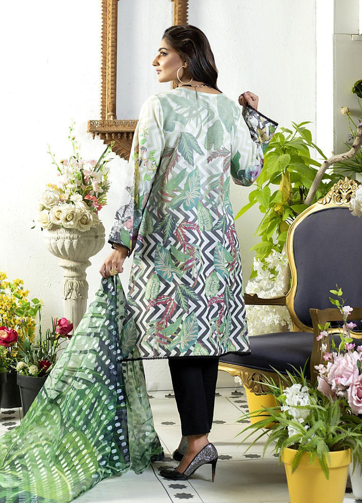 Mosaic Ready to Wear Printed Cotton 3 Piece Suit MS22RWP 111044 CHEVERON