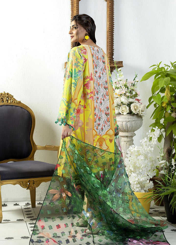 Mosaic Ready to Wear Printed Cotton 3 Piece Suit MS22RWP 111055 FALLING BRANCHES