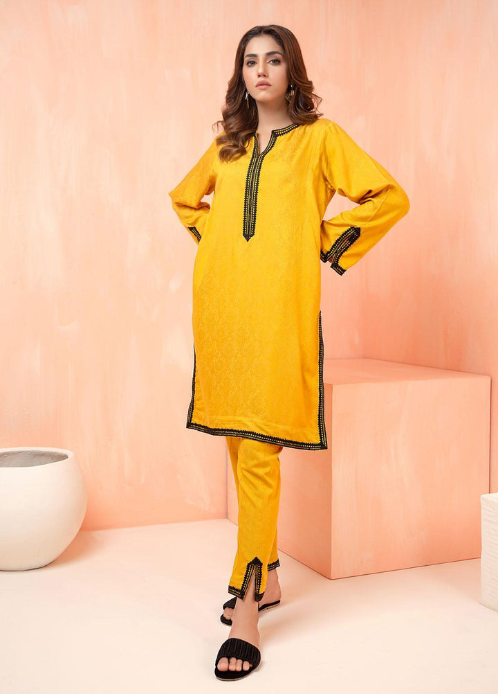 Mosaic Casual Pret   2 Piece Suit MS22SP MUSTARD