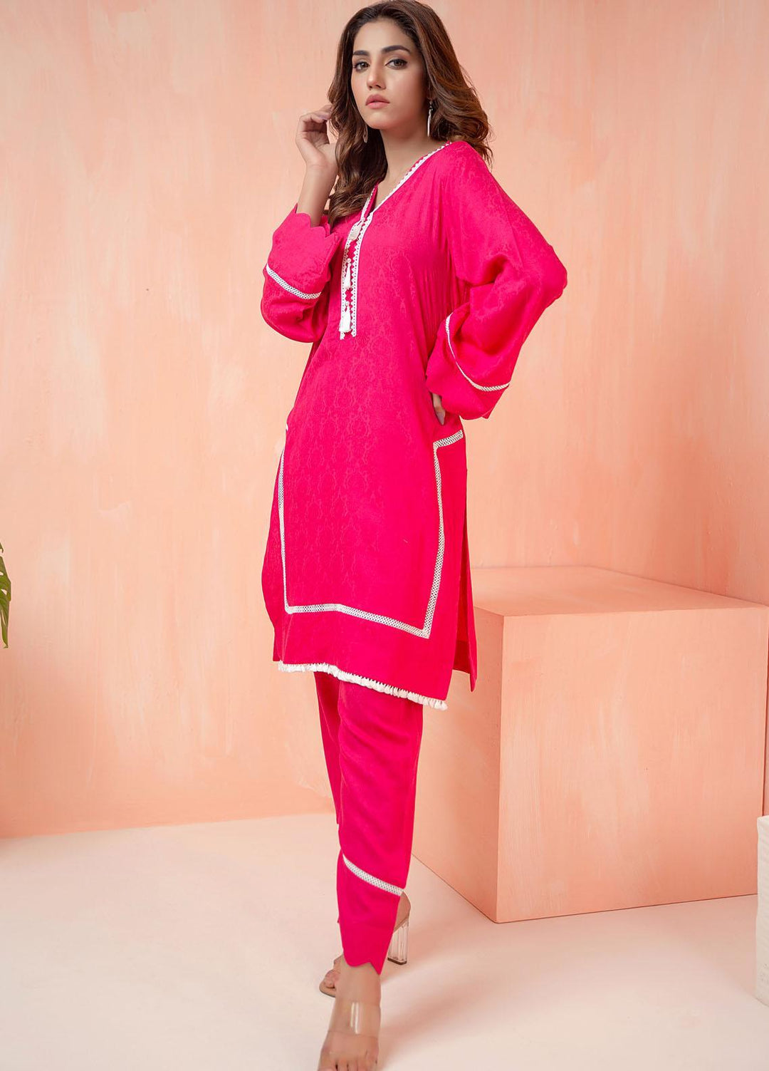 Mosaic Casual Pret   2 Piece Suit MS22SP PINK
