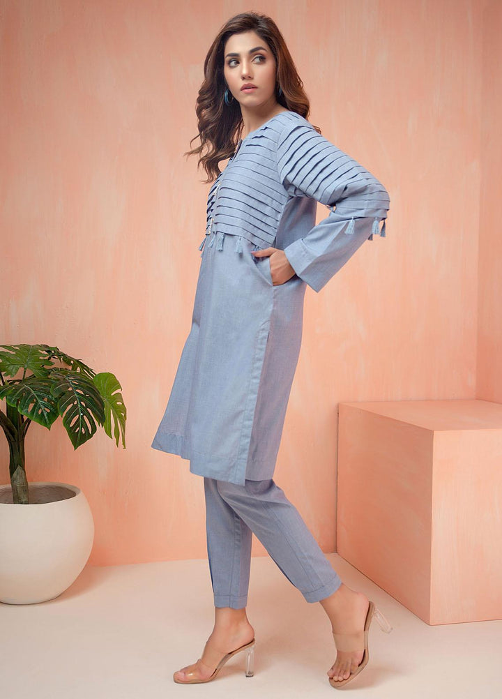 Mosaic Casual Pret   2 Piece Suit MS22SP BLUE