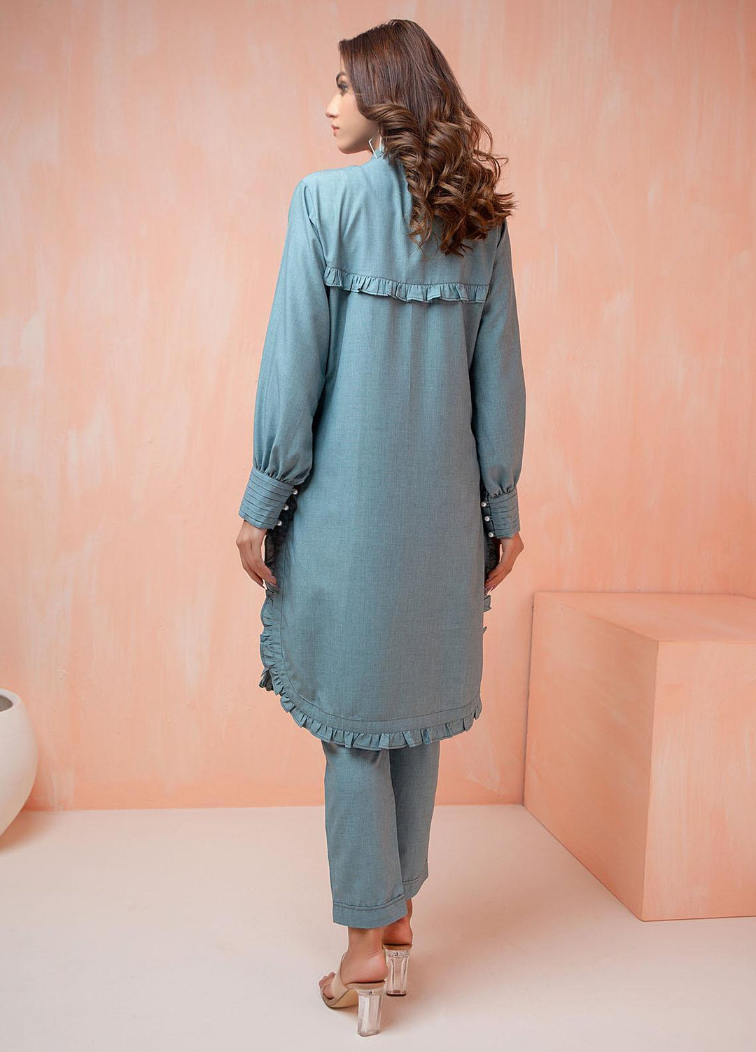Mosaic Casual Pret   2 Piece Suit MS22SP POWDER BLUE