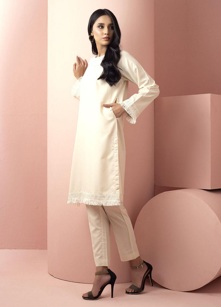 Mosaic Casual Pret  Cotton 2 Piece Suit 111037 PROCELAIN
