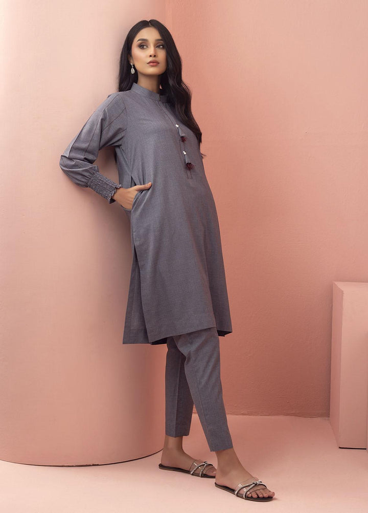 Mosaic Casual Pret  Cotton 2 Piece Suit 111040 THUNDER GREY