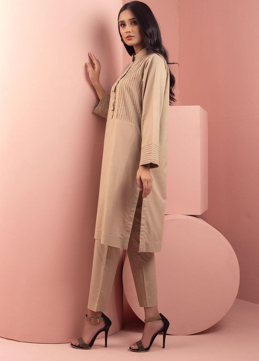 Mosaic Casual Pret  Wash N Wear 2 Piece Suit MS22SP-2 CAMEL