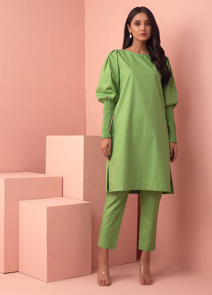 Mosaic Casual Pret  Cotton 2 Piece Suit MS22SP-2 GREEN