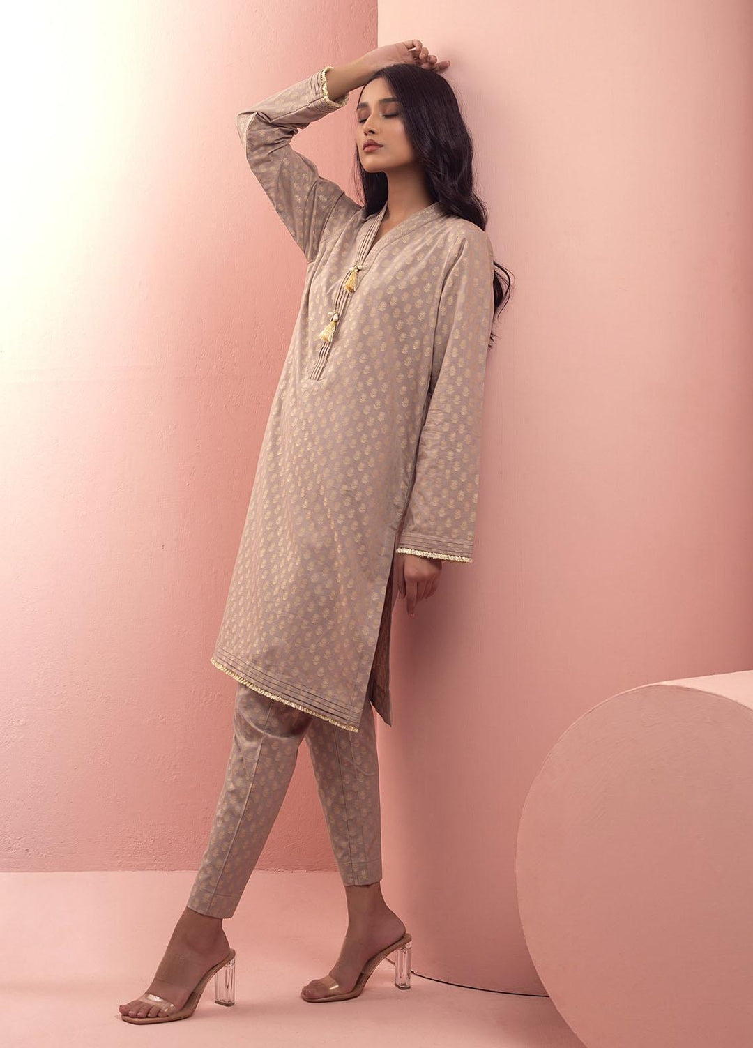 Mosaic Casual Pret  Cotton 2 Piece Suit MS22SP-2 JADE
