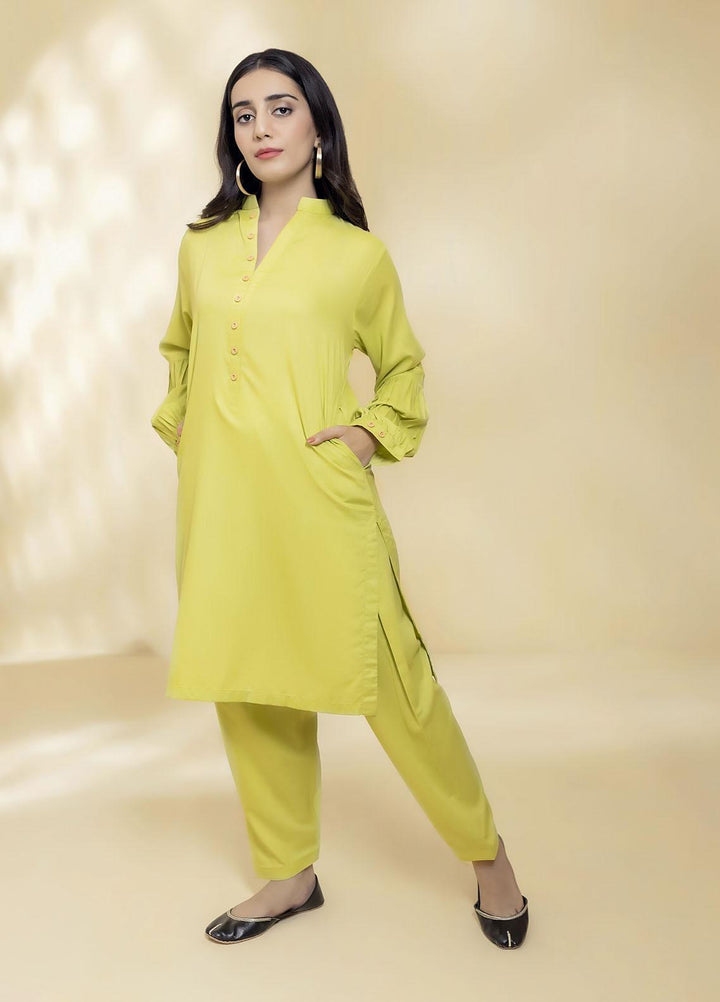 Mosaic Casual Pret  Cotton 2 Piece Suit MS22SP-2 111053 LIMELIGHT