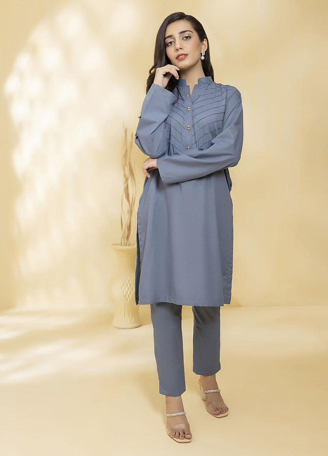Mosaic Casual Pret  Cotton 2 Piece Suit MS22SP-2 111056 NOIR