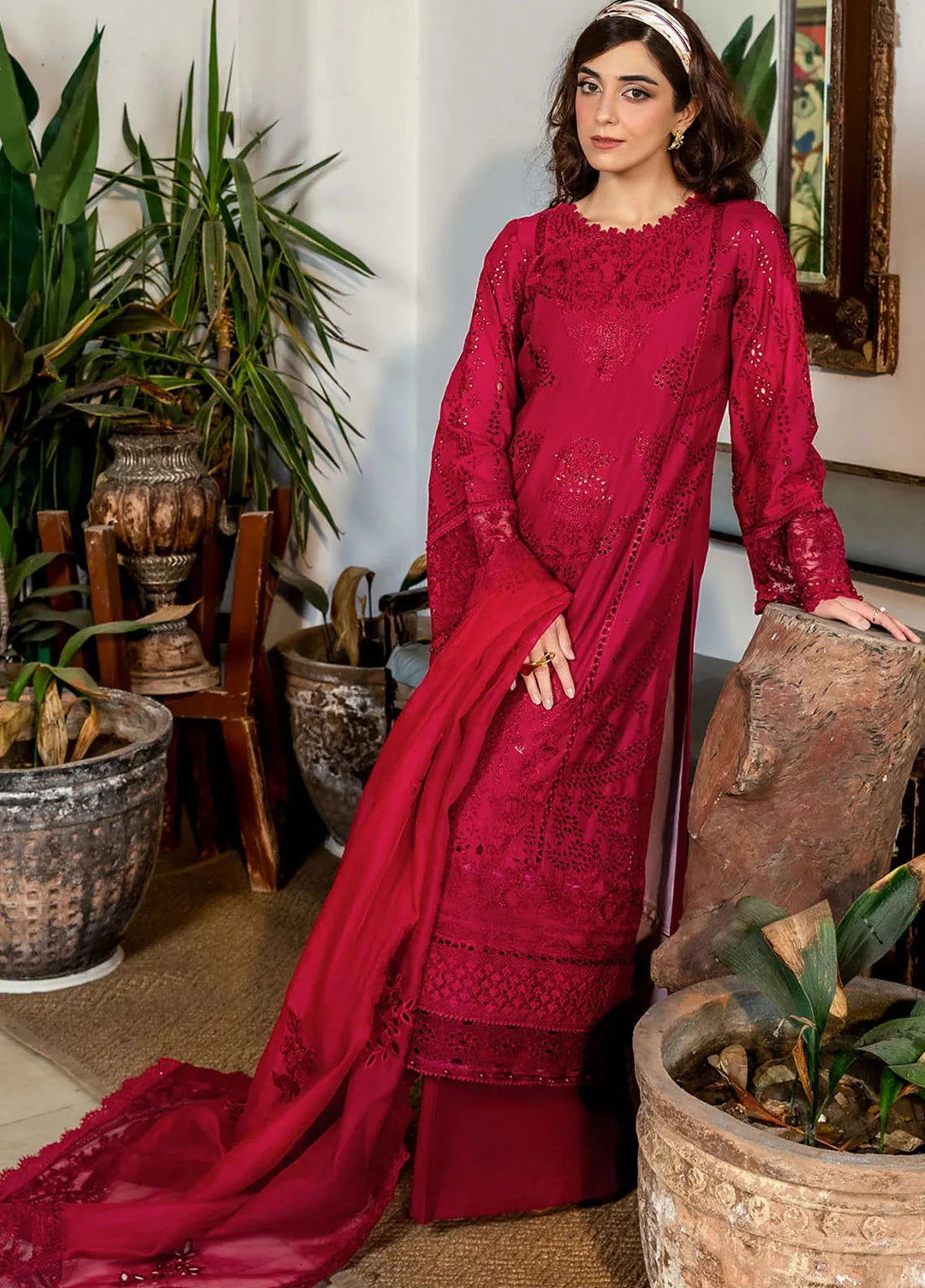 Motifz Embroidered Lawn Suit Unstitched 3 Piece MT25PL 5308 - Summer Collection
