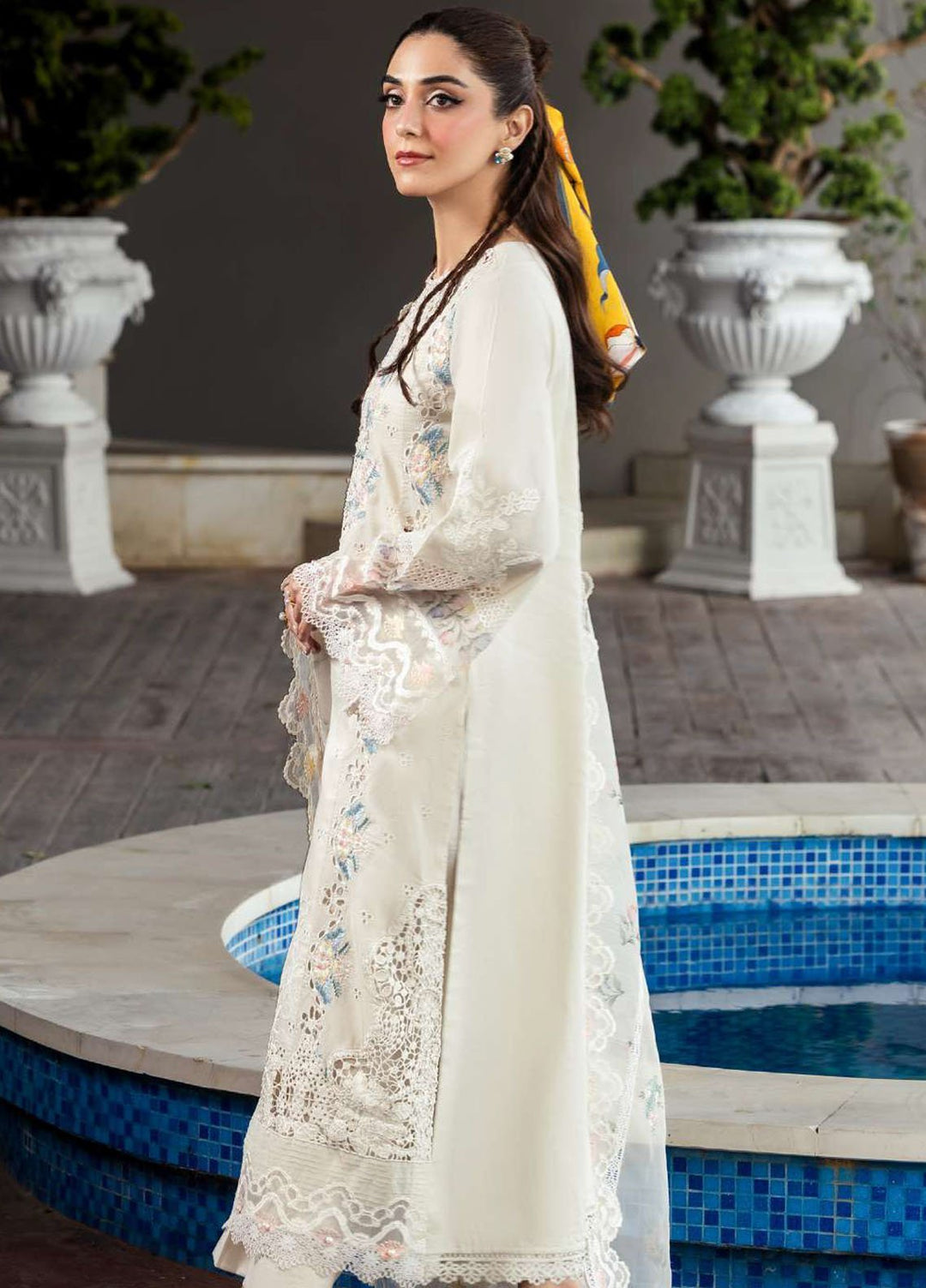 Motifz Embroidered Lawn Suits Unstitched 3 Piece MT25LL 5319 Marceline - Summer Collection