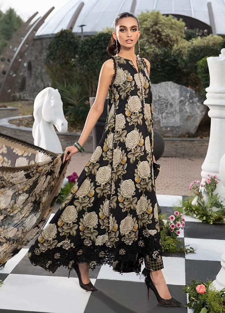 MPrints by Maria B Embroidered Lawn Suits Unstitched 3 Piece MB24P 3B - Summer Collection