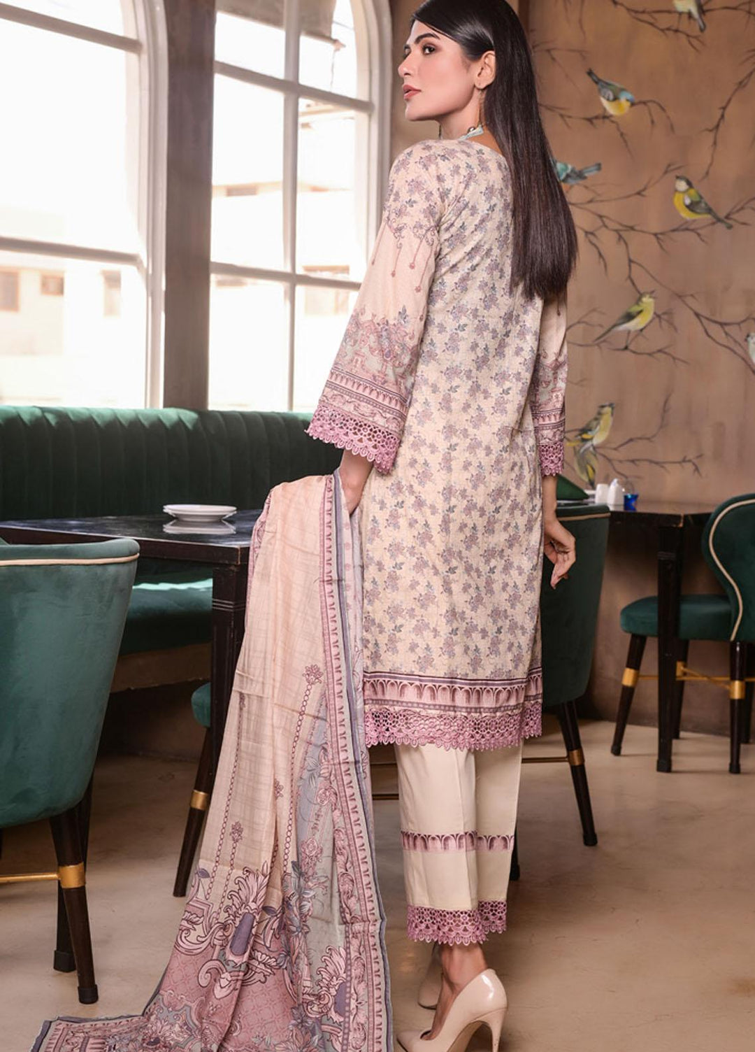 Marvelous Mother By MTF Embroidered Lawn Suits Unstitched 3 Piece MTF22MM 07 - Summer Collection