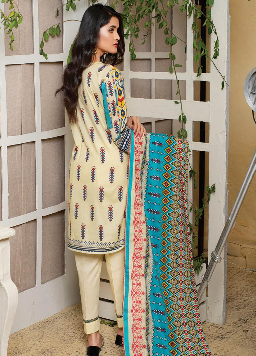 MTF Embroidered Lawn Suits Unstitched 3 Piece MTF21EL MTF-6-A - Summer Collection