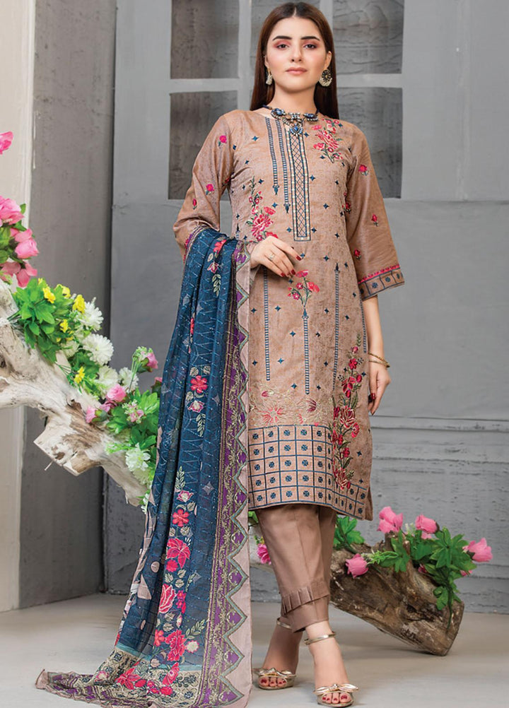 MTF Embroidered Jacquard Suits Unstitched 3 Piece MTF21TT D-02 - Summer Collection