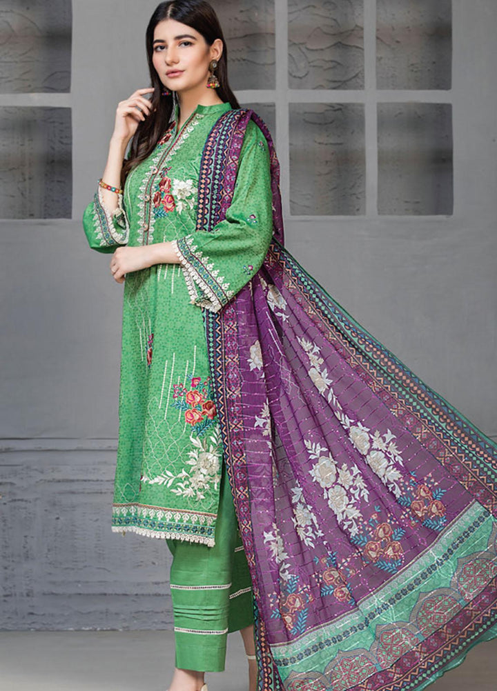 MTF Embroidered Jacquard Suits Unstitched 3 Piece MTF21TT D-10 - Summer Collection