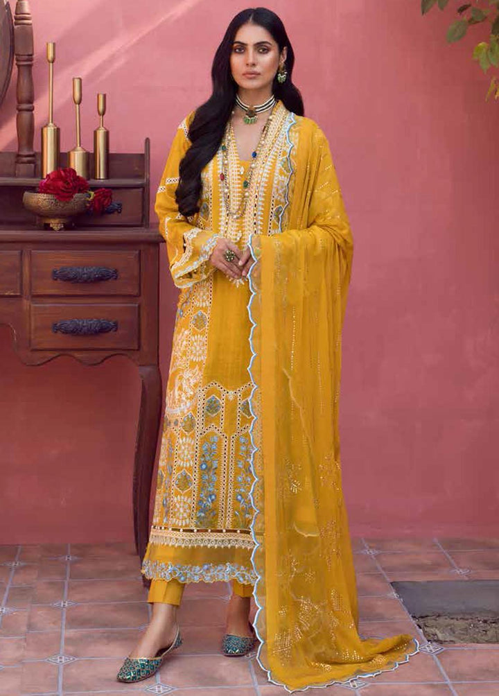 Mukesh By Al Zohaib Embroidered Lawn Suits Unstitched 3 Piece AZ23M A-02 ZEENAT - Summer Collection