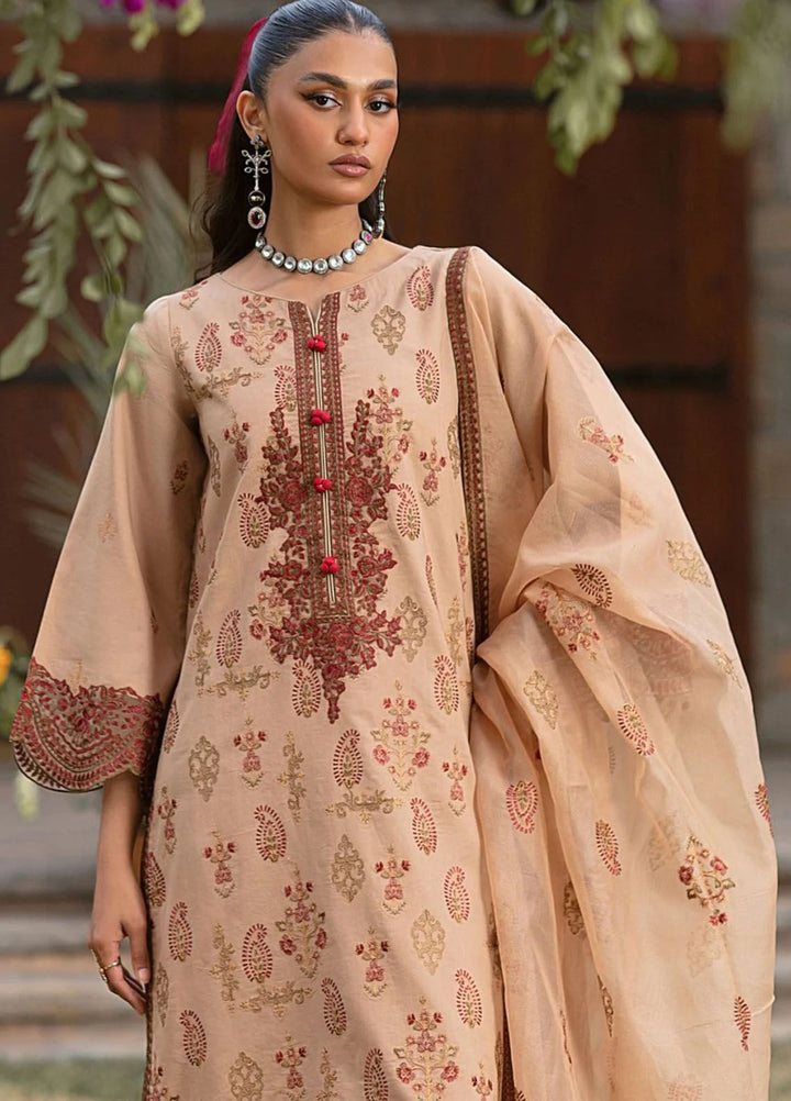 Muntazir By Mohagni Embroidered Lawn Suit Unstitched 3 Piece MG24ML CM-11 - Luxury Summer Collection